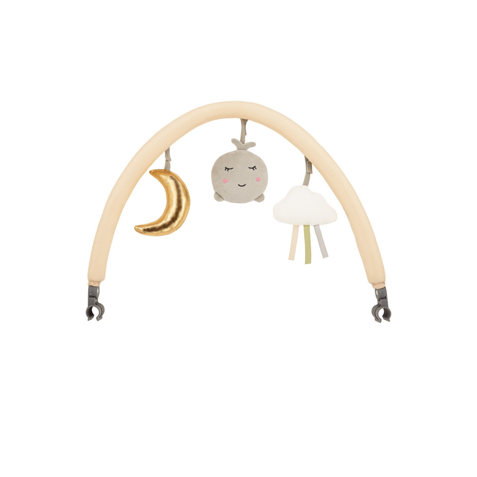 Детская кровать-манеж BELOVE PLUS MoMi LOZE00026 beige складная, с игрушками