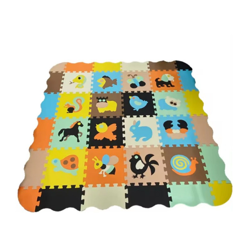 Мягкий игровой массажный коврик-пазл HBC 11528-HBC, EVA 30x30 см