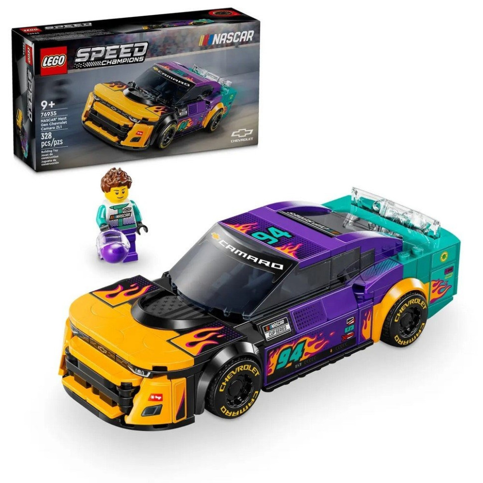 Конструктор «NASCAR® Next Gen Chevrolet Camaro ZL1» LEGO 76935, 328 деталей