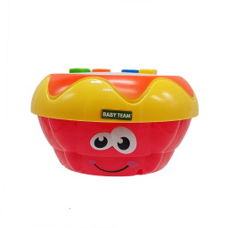 Детская музыкальная игрушка "Барабан" Baby Team 8643(Red) световые и звуковые эффекты