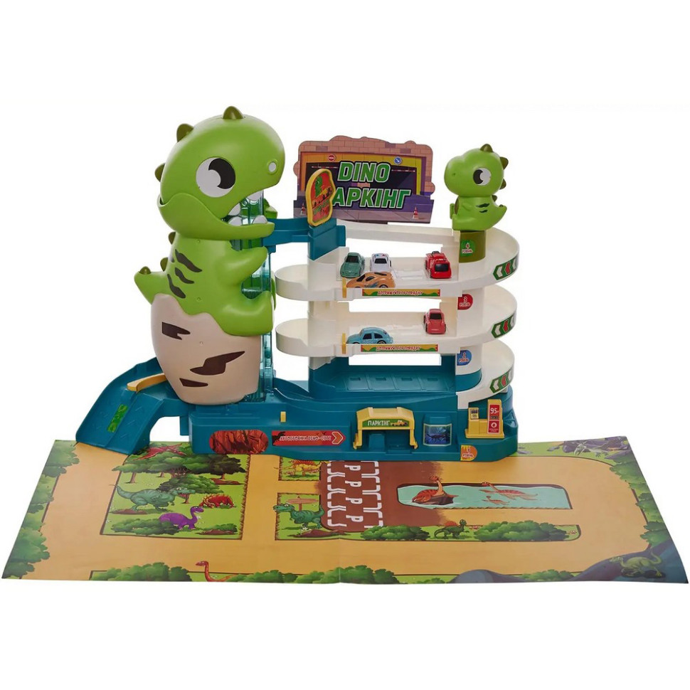 Игровой набор Паркинг Dino ZIPP Toys 3311A, электрический, 6 машинок