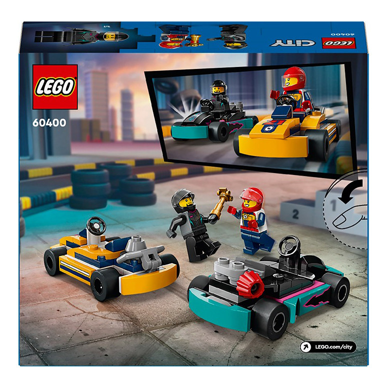 Конструктор Lego City Картинг і гонщики 60400, 99 деталей