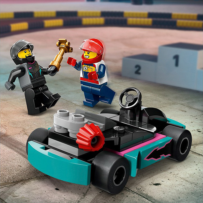 Конструктор Lego City Картинг і гонщики 60400, 99 деталей