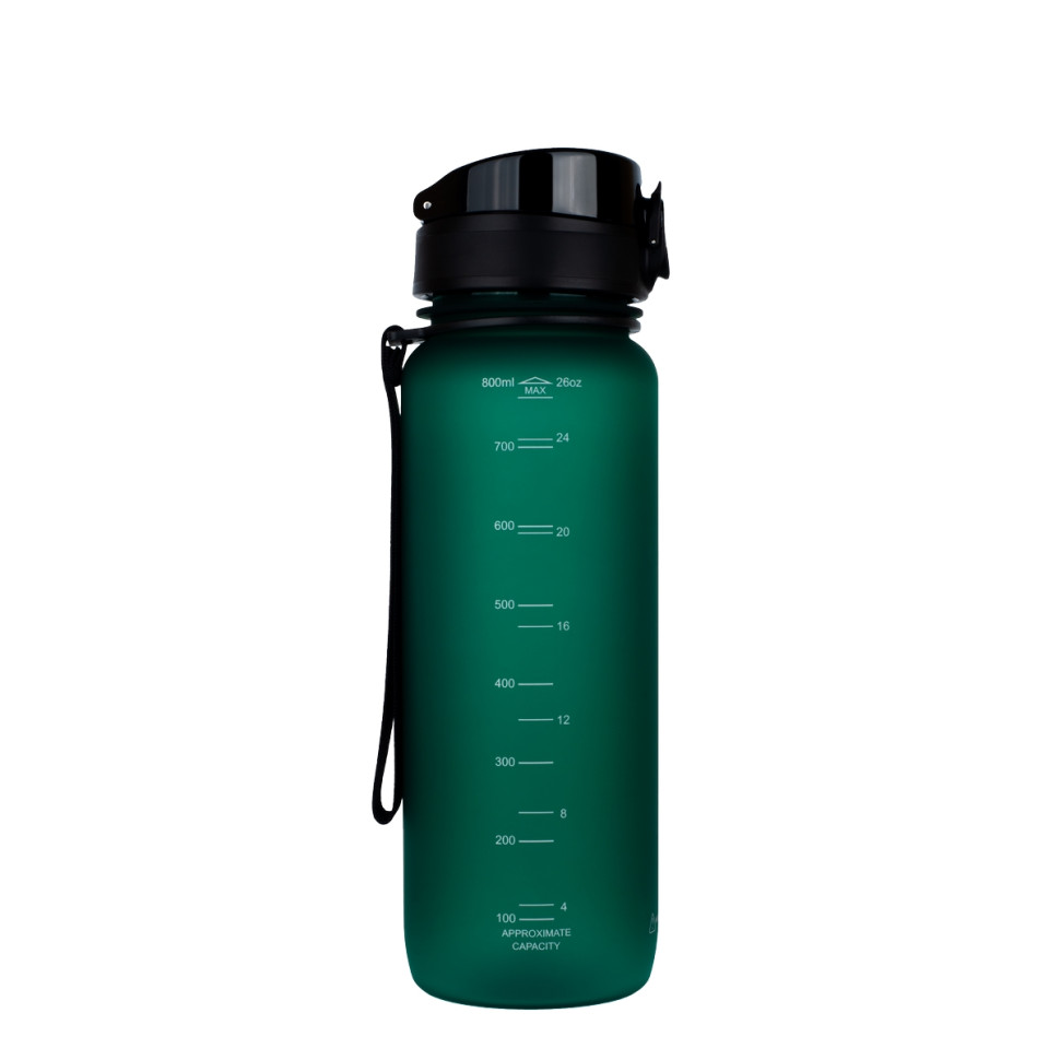 Пляшка для води UZSPACE 3053(Dark-Green) 800 мл, темно-зелена