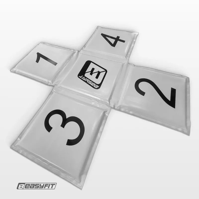 Кросс-мат спортивный для прыжков EasyFit EF-mat-GY, складной, серый
