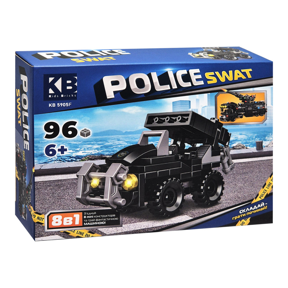 Дитячий конструктор Police SWAT Limo Toy KB 5905F пластик, 96 деталей