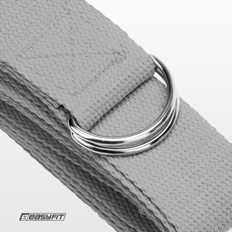 Ремінь для йоги EasyFit EF-1830-GY, сірий