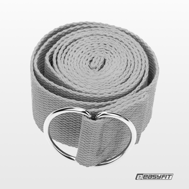 Ремінь для йоги EasyFit EF-1830-GY, сірий