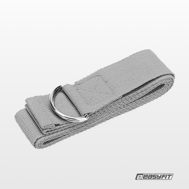 Ремінь для йоги EasyFit EF-1830-GY, сірий