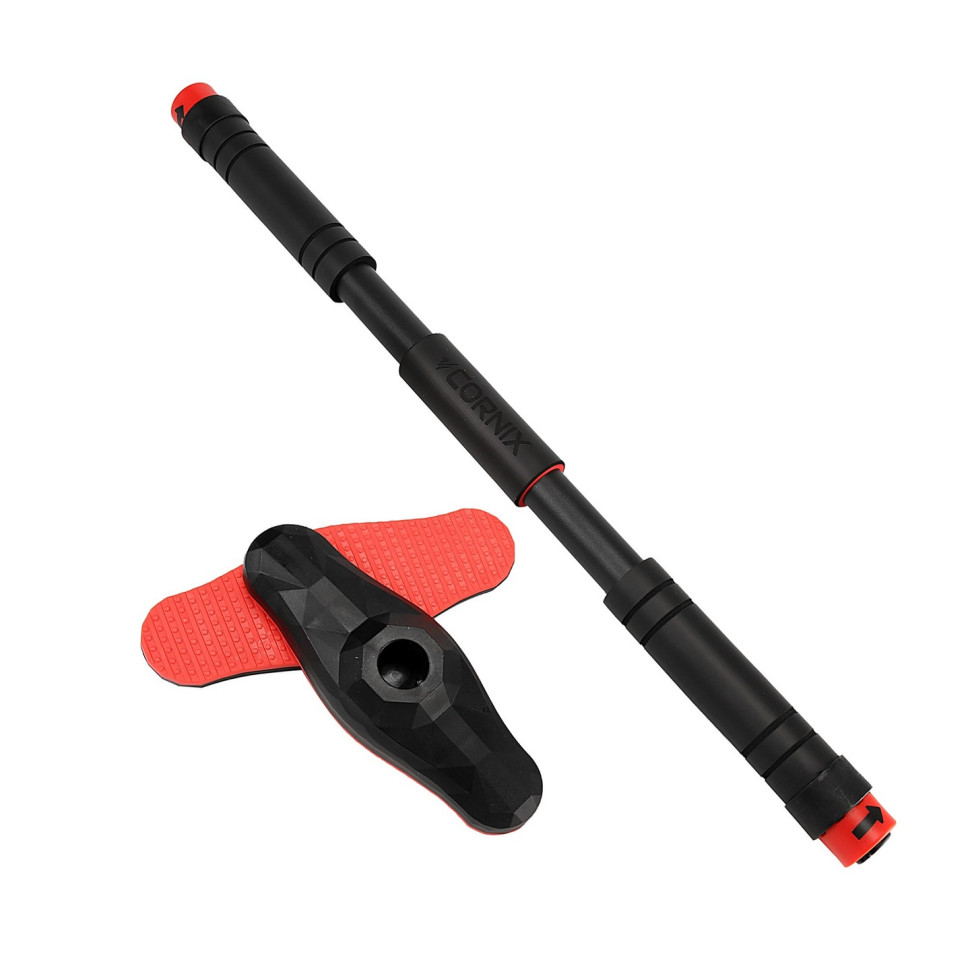 Турнік розсувний Pro Cornix XR-0284 Black/Red, розмір 90 х 130 см