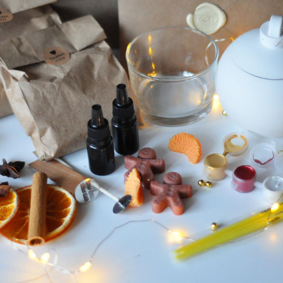 Новогодний набор для создания свечи 