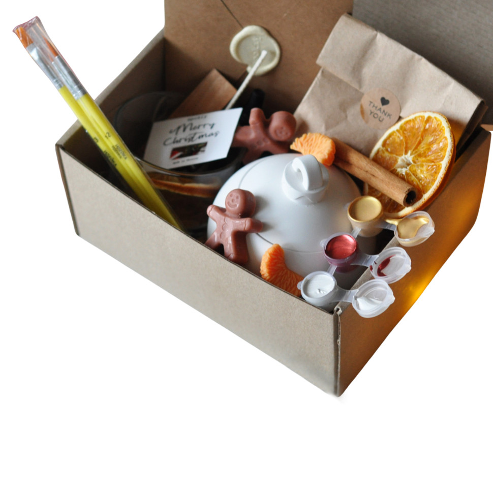 Новогодний набор для создания свечи 