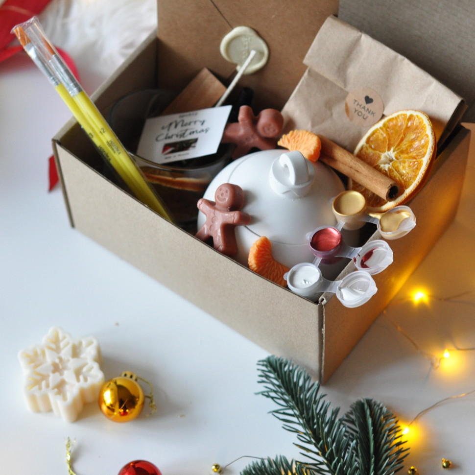 Новогодний набор для создания свечи 