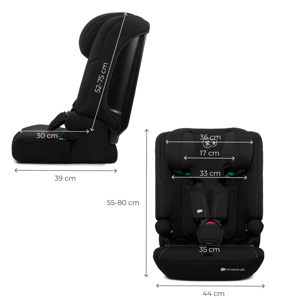 Дитяче автокрісло Kinderkraft KCICOM00BLK0000 i-Comfy, i-Size, Black