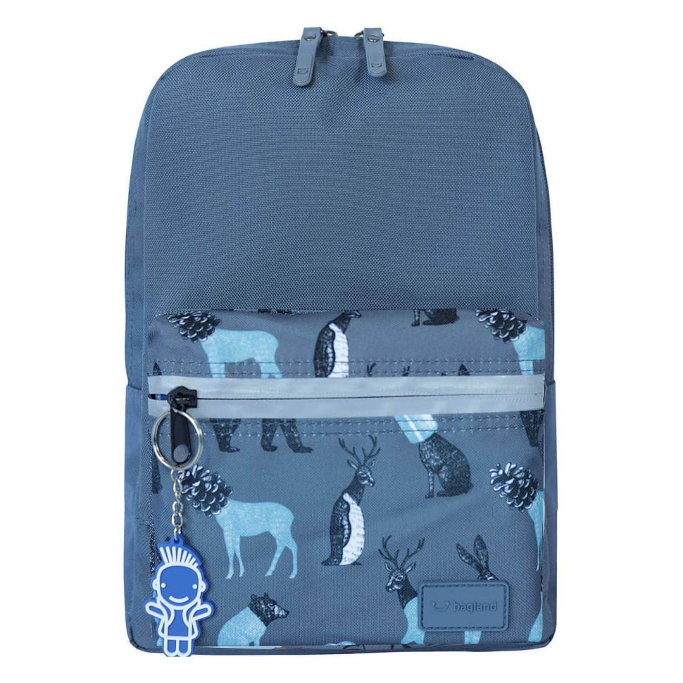 Рюкзак молодіжний mini Bagland 648911778 сірий, об'єм 8 л