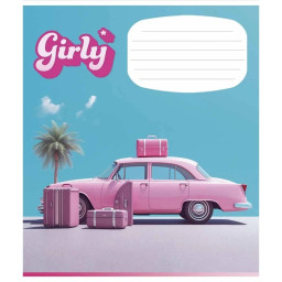 Зошит учнівський "Girly" Школярик 024-3330L-2 в лінію, 24 аркушів 