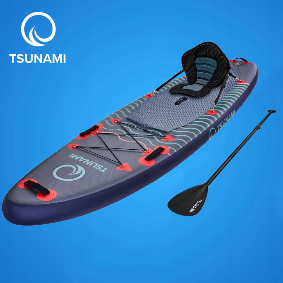 Надувная SUP доска Tsunami T03 с веслом Wave 350 см