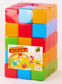 Кубики кольорові 09065 45 шт.