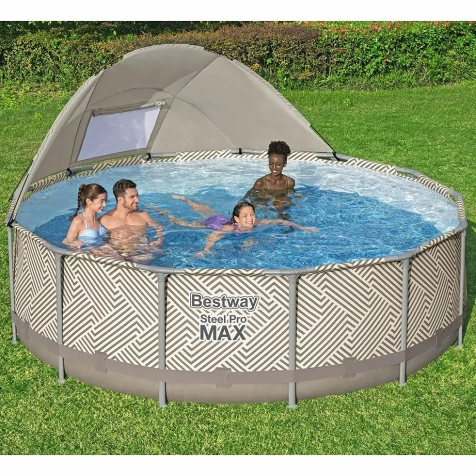 Басейн каркасний круглий Bestway 561FY 396х107 см, 11133 л, фільтр-насос