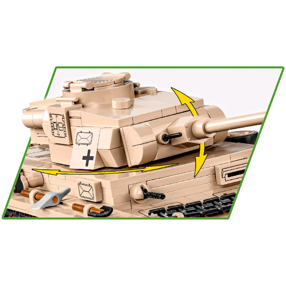 Конструктор Танк Panzer III Вторая Мировая Война COBI COBI-2562, 780 деталей