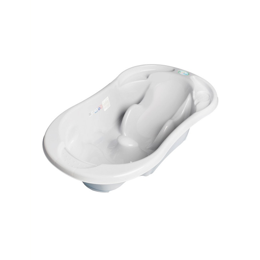 Ванночка дитяча 2 в 1 «Комфорт» Tega Baby TG-011-106 анатомічна, сірий