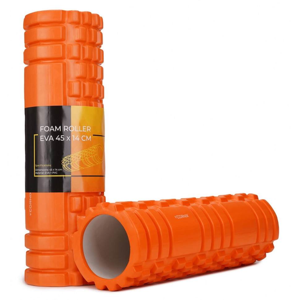 Массажный ролик Cornix XR-0041 EVA 45 x 14 см, Orange