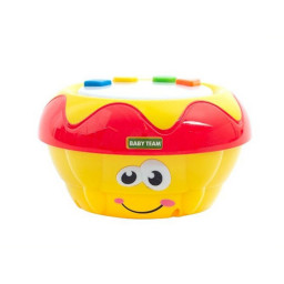 Детская музыкальная игрушка "Барабан" Baby Team 8643(Yellow) световые и звуковые эффекты