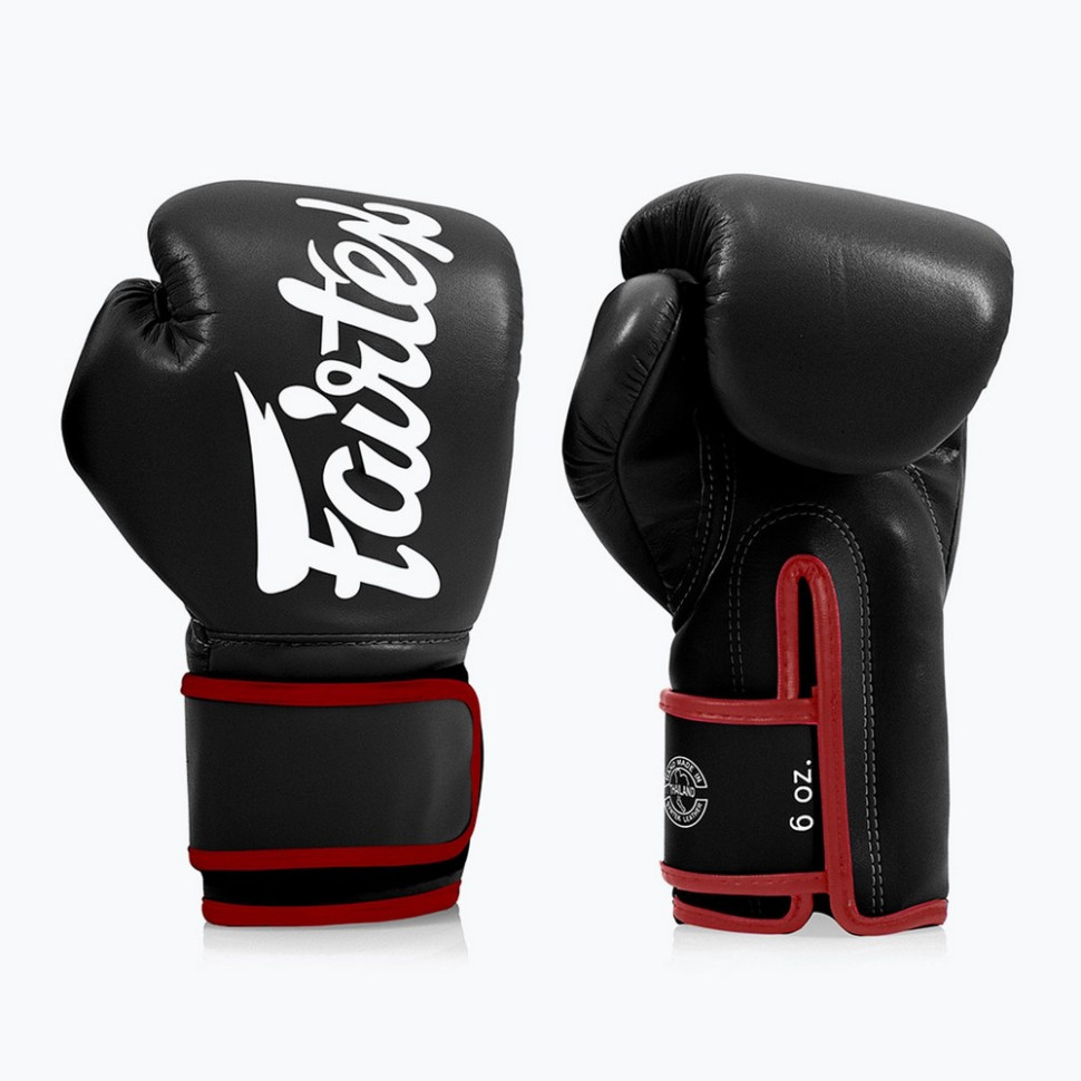 Боксерские перчатки BGV14 Fairtex BGV14_14oz_Black 14 унций (бинты в комплекте)