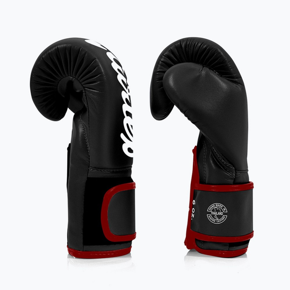 Боксерские перчатки BGV14 Fairtex BGV14_14oz_Black 14 унций (бинты в комплекте)