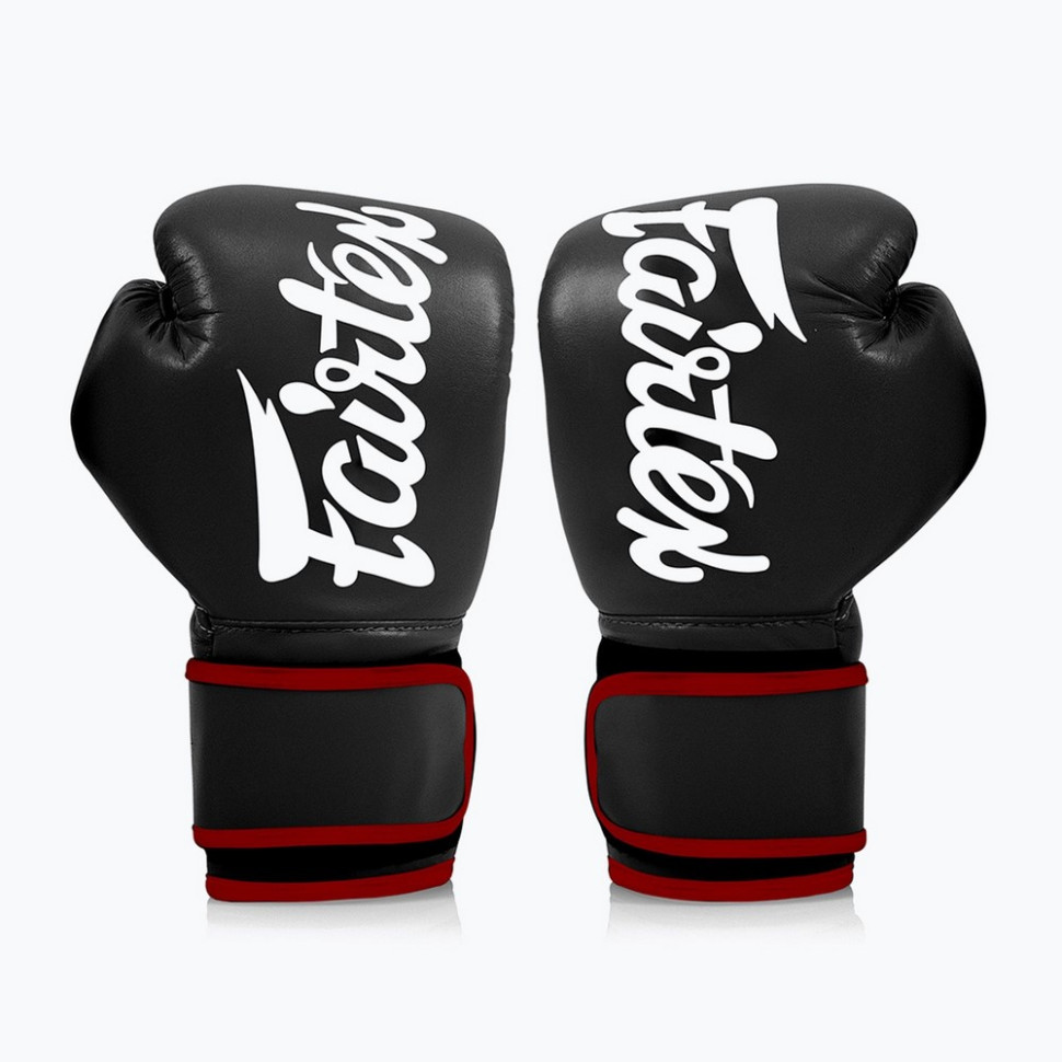 Боксерские перчатки BGV14 Fairtex BGV14_14oz_Black 14 унций (бинты в комплекте)