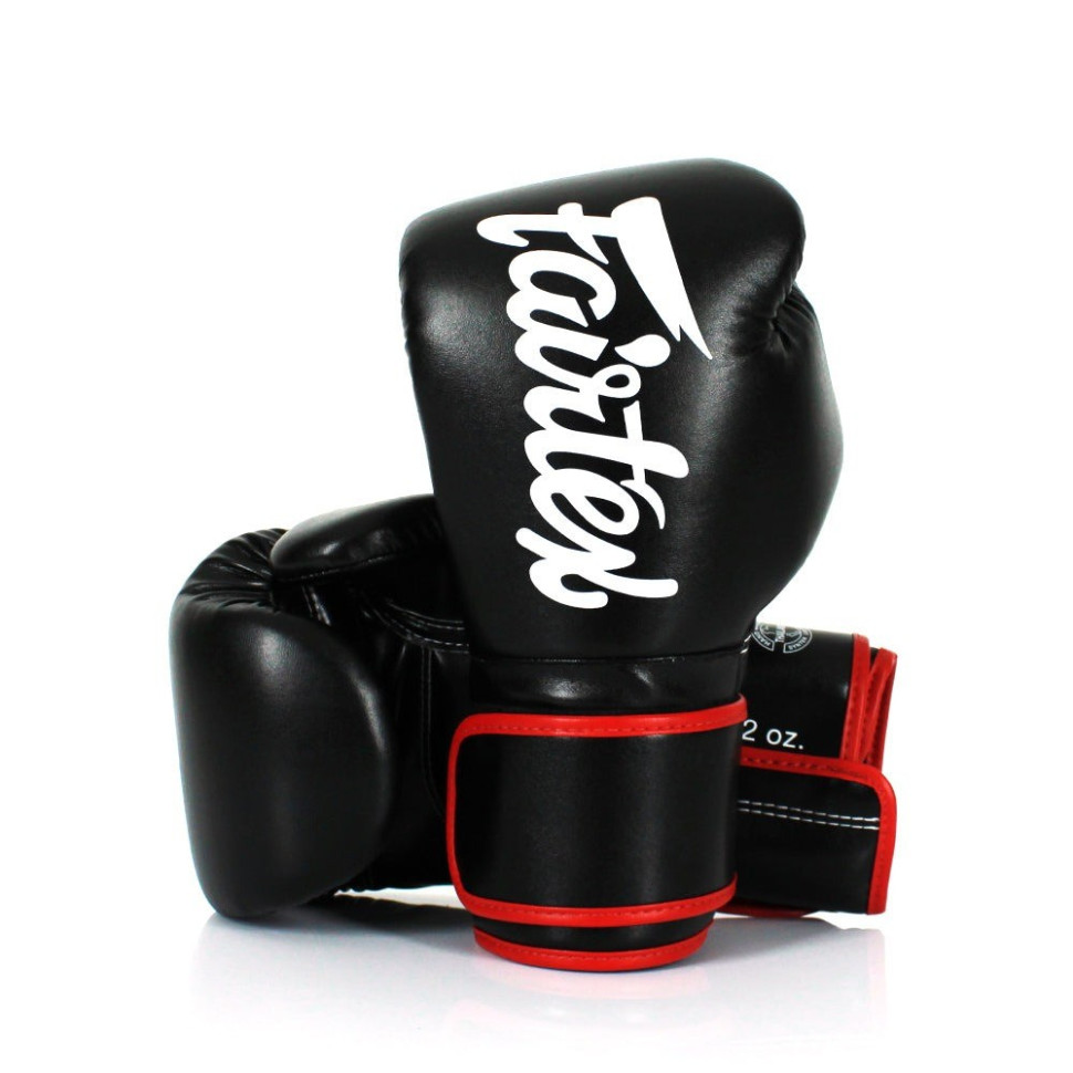 Боксерские перчатки BGV14 Fairtex BGV14_14oz_Black 14 унций (бинты в комплекте)