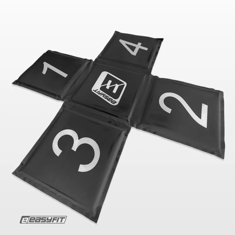 Кросс-мат спортивный для прыжков EasyFit EF-mat-BK, складной, черный