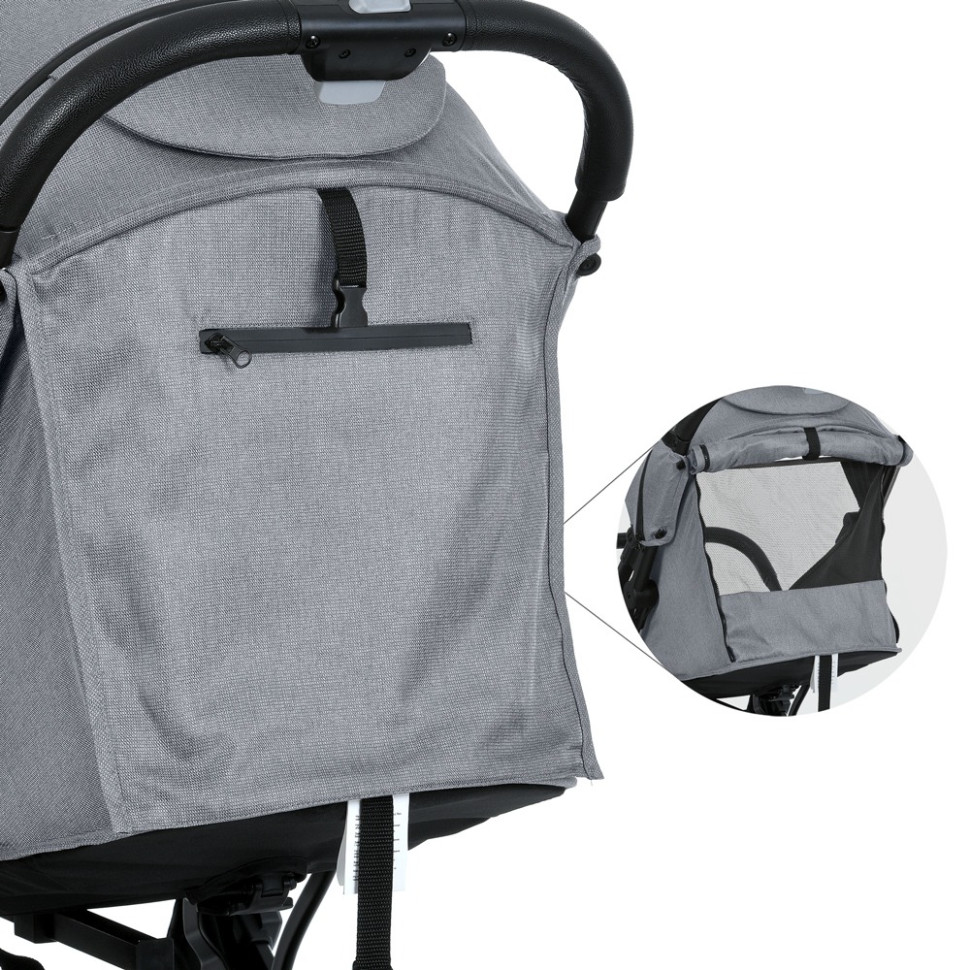 Дитяча прогулянкова коляска FLASH Bambi M 5727-1 Silver Gray