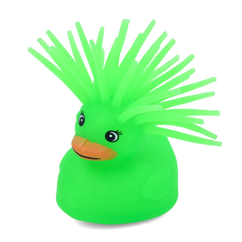 Дитяча іграшка Антистрес Качка Bambi MS 3719(Green) світлові ефекти