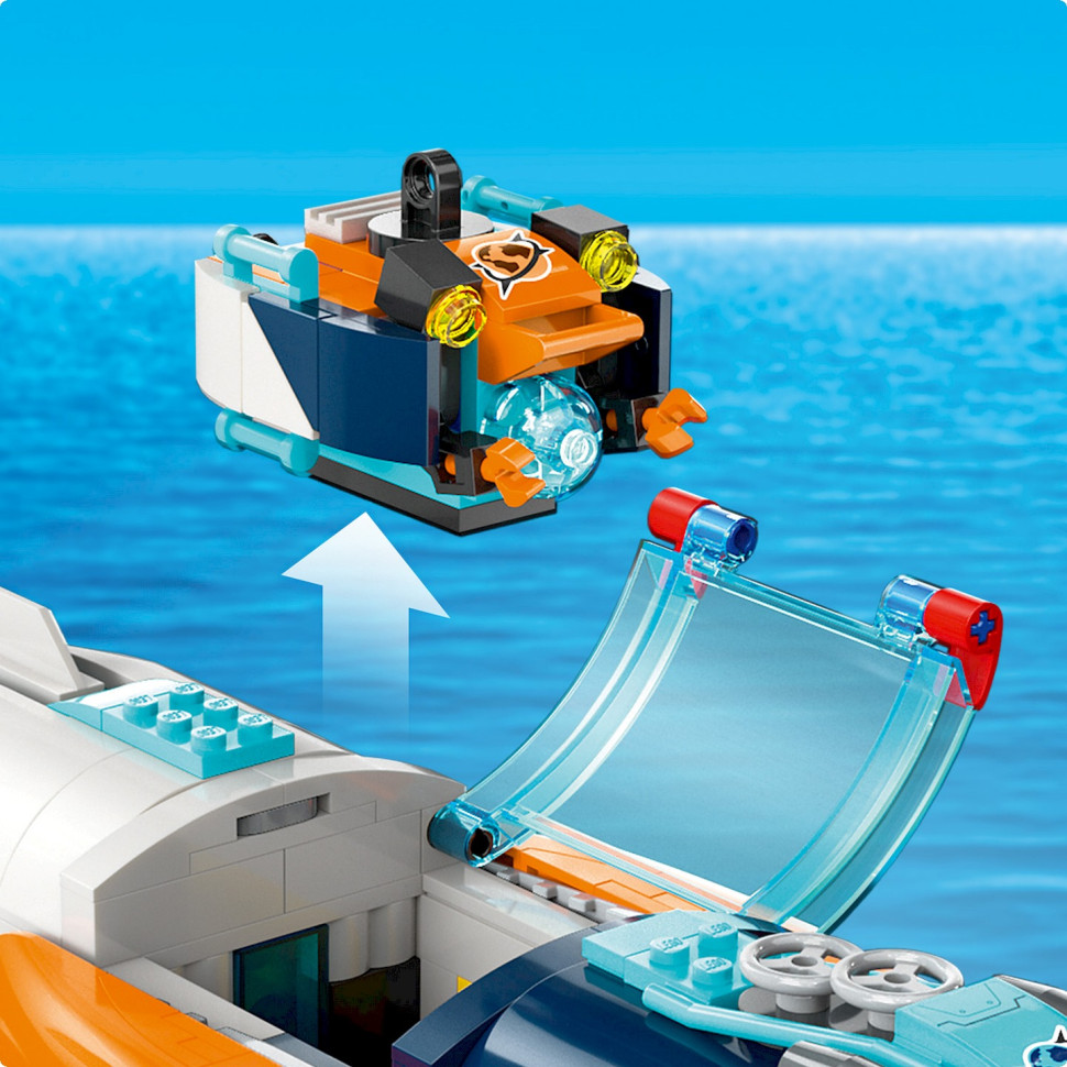 Конструктор Подлодка для глубоководных исследований City Exploration LEGO 60379, 842 детали