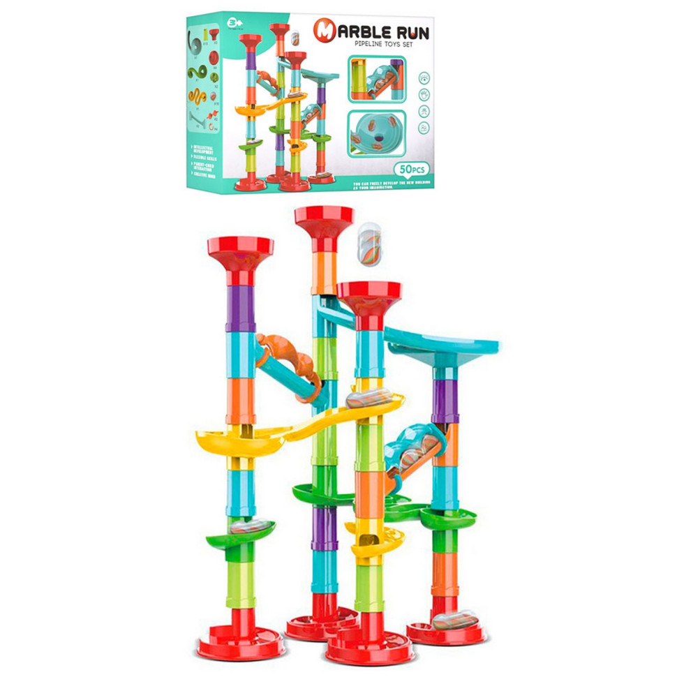 Игра лабиринт Marble Run Bambi 8803, 50 деталей