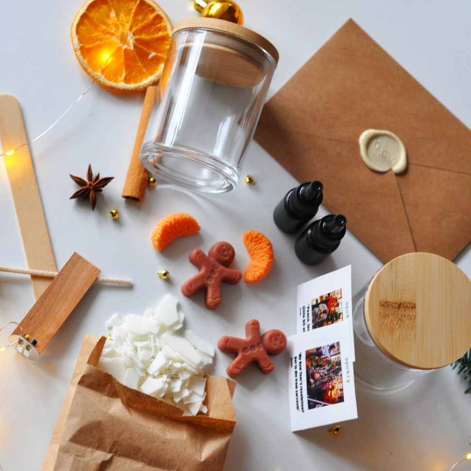 Новорічний набір для створення свічки «Друзі» L SP2468 на дві свічки