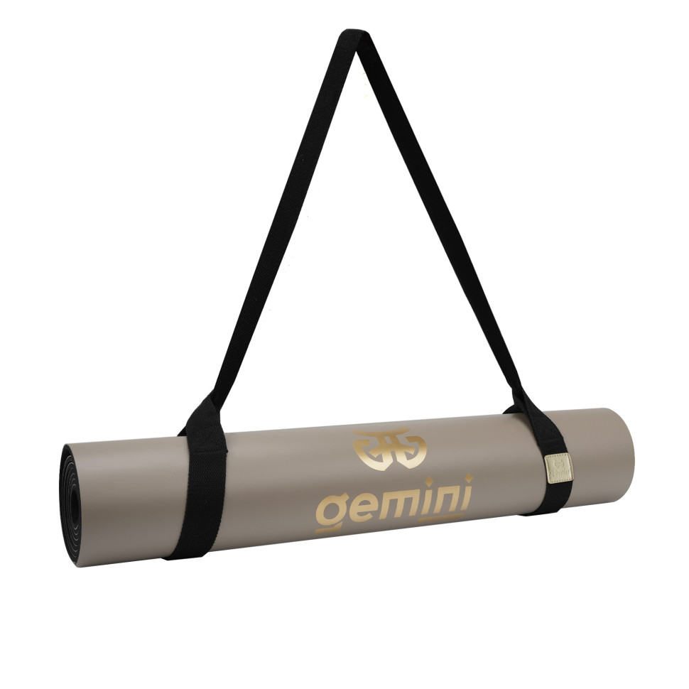 Килимок для йоги каучуковий Pro Gemini Sport PUY-3900-9 поліуретан 183x68x0,5 см, сірий