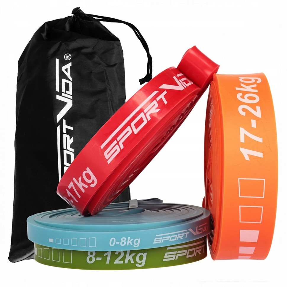 Еспандер-петля Power Band SportVida SV-HK0341, 4 шт 0-26 кг