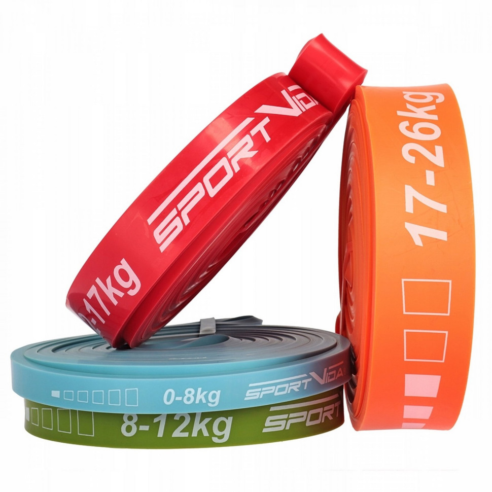 Еспандер-петля Power Band SportVida SV-HK0341, 4 шт 0-26 кг