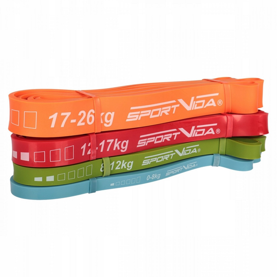 Еспандер-петля Power Band SportVida SV-HK0341, 4 шт 0-26 кг