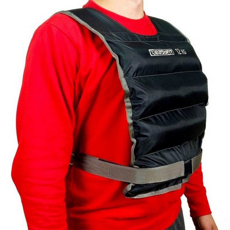 Жилет утяжелительный EasyFit EF-VST-12 черный 12 кг