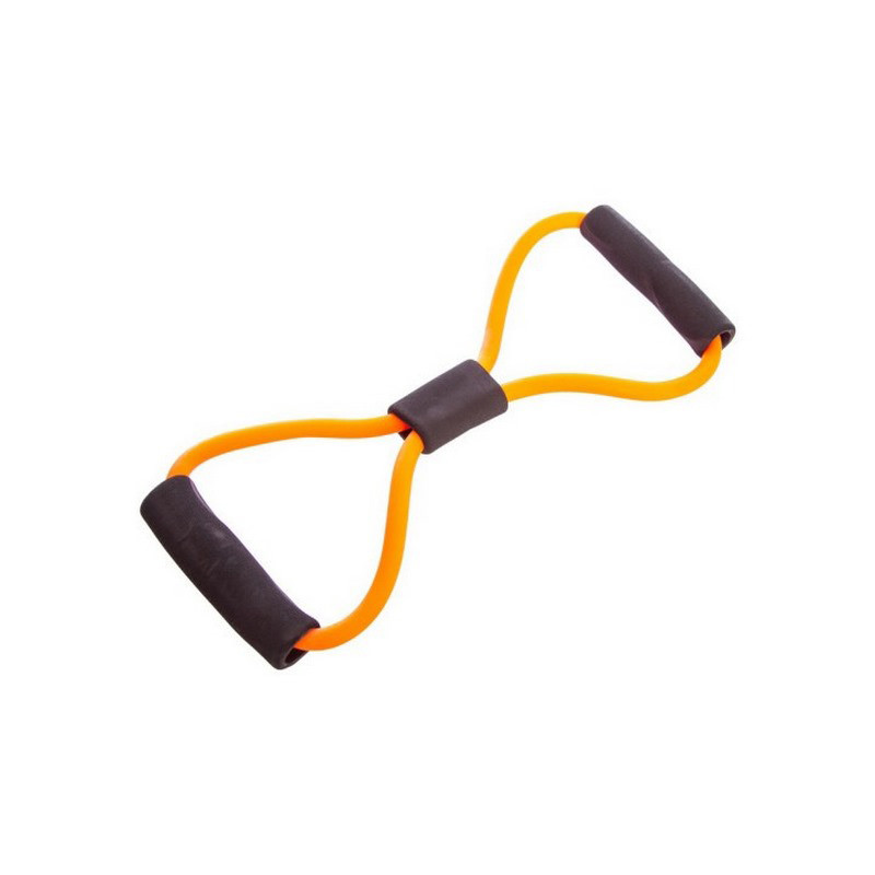 Трубчатый эспандер восьмерка EasyFit EF-3947-OR, оранжевый, длина эластичного жгута – 100 см