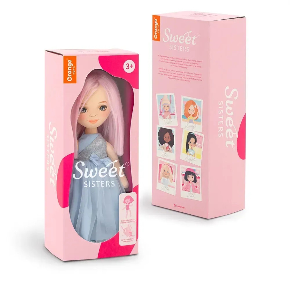 Детская мягкая кукла Билли ORANGE Sweet Sisters SS06-06 в голубом платье
