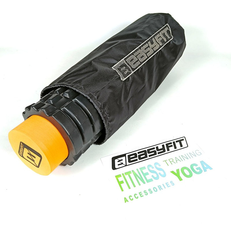 Масажний подвійний ролик Active PRO EasyFit EF-2025s-O 33 см, чорний/помаранчевий