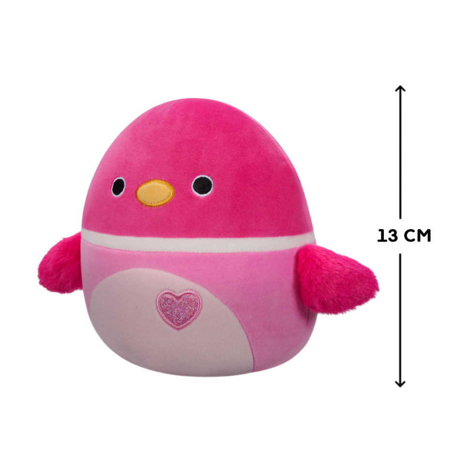 Мягкая игрушка Утка Делла розовая Squishmallows SQVA00786, 13 см 