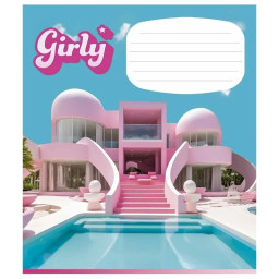 Зошит учнівський "Girly" Школярик 024-3330L-3 в лінію, 24 аркушів 