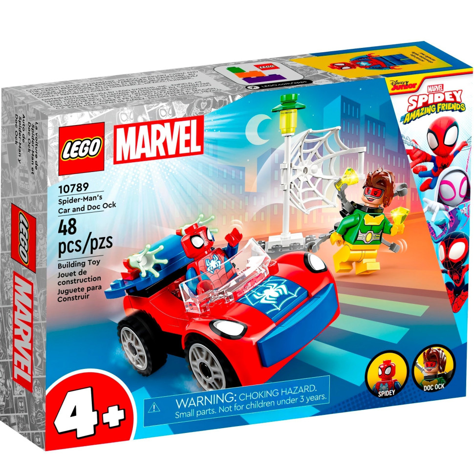 Конструктор Lego Marvel Человек-Паук и Доктор Осьминог 10789LG 48 деталей