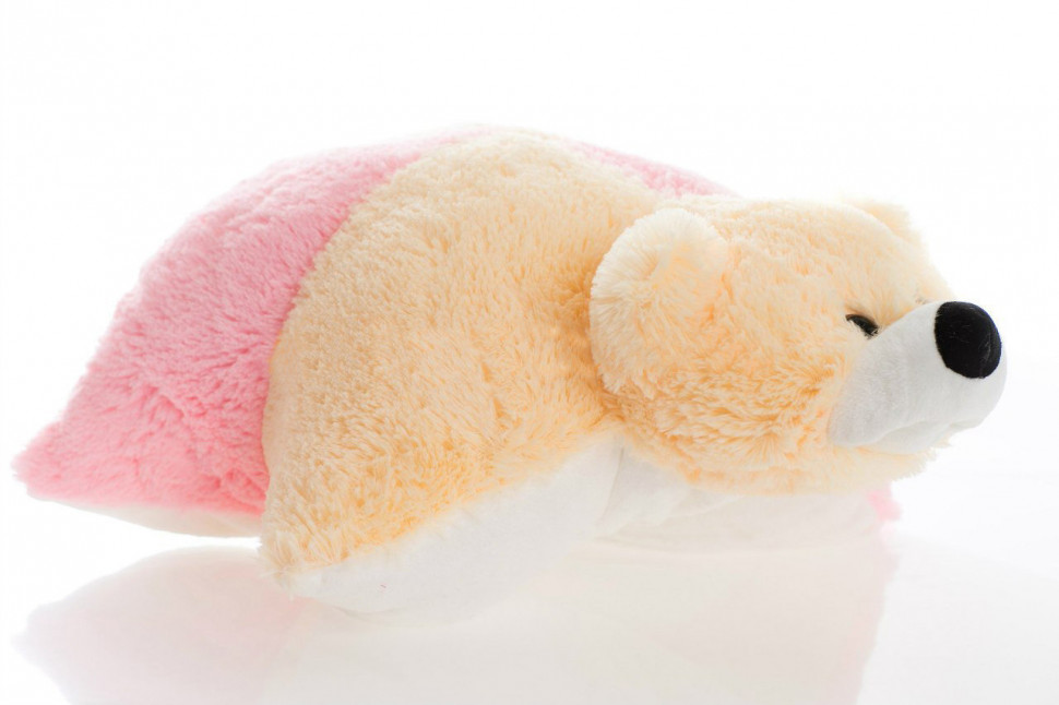 Подушка Аліна ведмедик 55 см персиковий і рожевий ПМ2-пер /троянд по цене 409 грн.