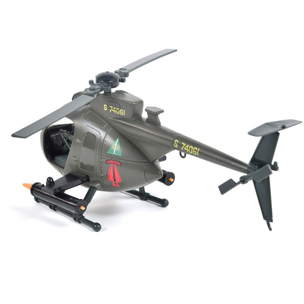 Ігровий набір Багатофункціональний вертоліт MH-6 ELITE FORCE 101860 мотоцикл, фігурки